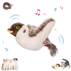NIUYOU interactive chirping-bird cat toy wing flap engages cats for active indoor play