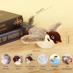 NIUYOU safe-soft-materials bird toy provides a gentle surface for curious bites