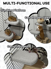 Niwaes hamster lava ledge perch provides mental stimulation and exercise