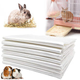 Niwaes packaging image shows the 200-piece disposable rabbit cage liner set for easy cleanup.