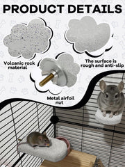 Niwaes rat lava ledge attachment secures easily to cages for play