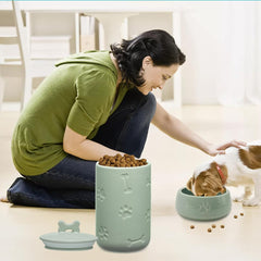 NIXBYO decorative paw-print design adds style while keeping treats organized