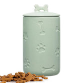 NIXBYO dog-treat-container with airtight lid preserving freshness on a counter