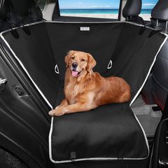 njnj dog car seat cover backseat half hammock waterproof for road trips