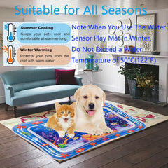 NLAIKE cat water mat cooling and warming options support seasonal comfort.