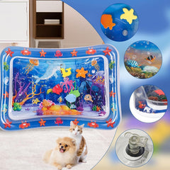 NLAIKE water mat bright colors attract cats for stimulating play sessions.