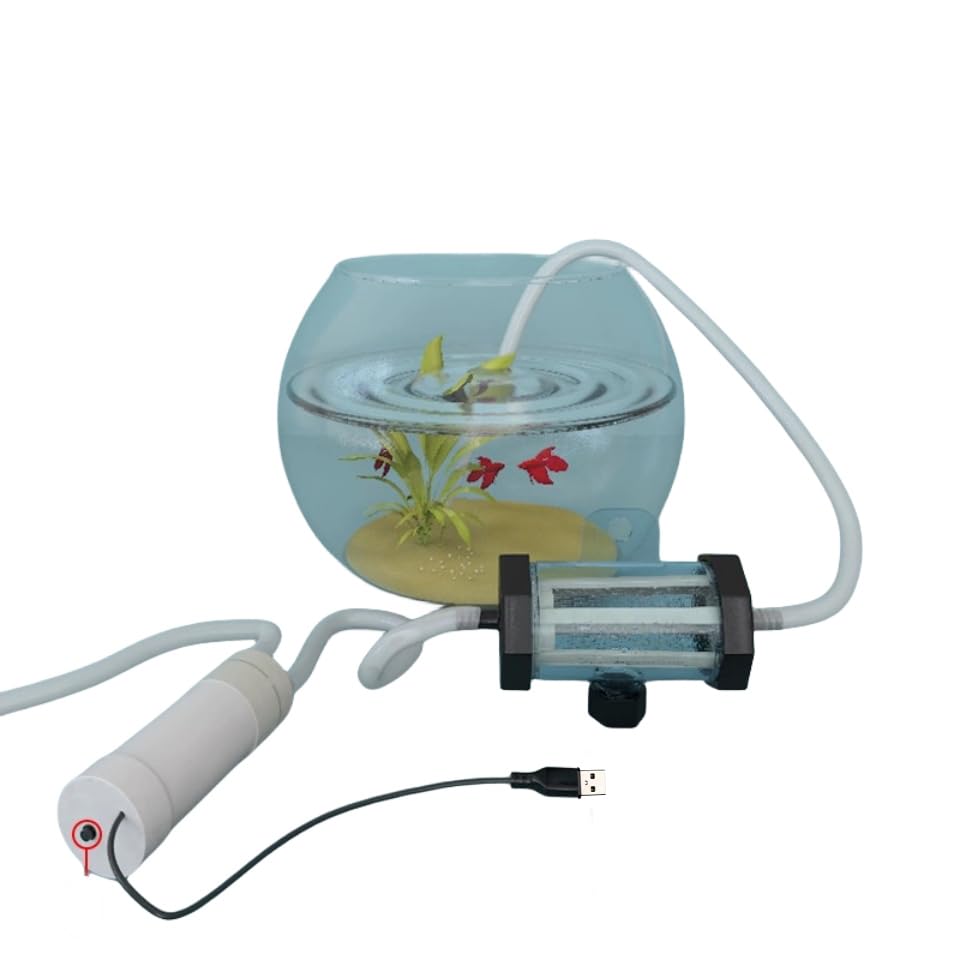 Nmifoan electric aquarium gravel cleaner front view for easy water changes