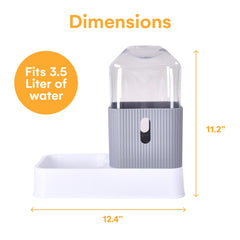 Noa Store dual feeder setup shows easy daily feeding for dogs and cats.