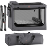 NOAH & PAW collapsible dog crate folded for compact storage and transport