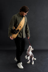 Noah & Paw vegan-leather-lining shows soft, luxurious touch for cozy rides.