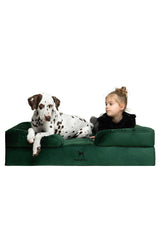 NOAH & PAW XL dog bed outer cover in plush velvet, waterproof and easy to clean.