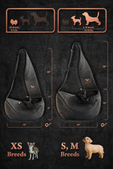 Noah & Paw dog sling 3x safety system adds extra security during carriage.