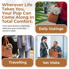 NoblePup Corduroy Dog Purse Pocket Layout emphasizes organized essentials