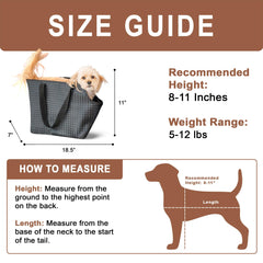 NoblePup water-resistant dog purse keeps belongings dry during walks.