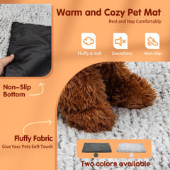 Nobleza self-warming bed removable cover for easy machine washing and quick cleanup