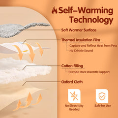 Nobleza self-warming bed top surface soft fabric for quiet, comfortable naps