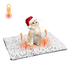 Nobleza Self-Warming Cat Bed top view shows plush surface for cozy naps.