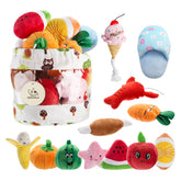 Nocciola dog squeaky toys watermelon slice for playful chewing and anxiety relief.