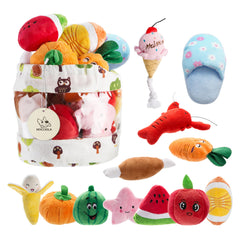 Nocciola dog squeaky toys watermelon slice for playful chewing and anxiety relief.