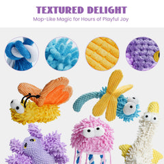 Nocciola dog toy durable plush bundle supports long-lasting chew.