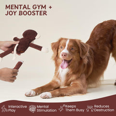 Nocciola durable inner mesh ensures long-lasting fun for pets during tough chews.