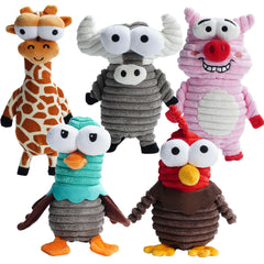 Nocciola red-head chicken squeaker toy boosts interactive play and varied squeaks.