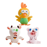 Nocciola squeaky dog toy chicken promotes interactive play with durable chew resistance.