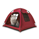 Nockovi Open Design Pet Tent front view with breathable mesh for monitoring and airflow