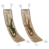 Nodaaiie bearded dragon hammock setup shows steady installation for multi-level terrarium lounging.