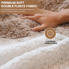 NODARKO cat sleeping bag rabbit-brush texture—luxury feel on the outer surface.