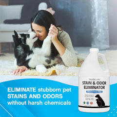 NonScents enzyme cleaner label closeup showing fragrance free formula