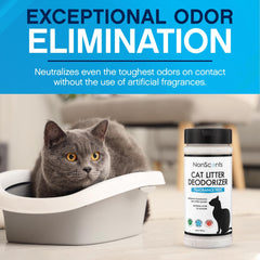 NonScents sprinkle-over-litter action demonstrates molecular odor neutralization in real-use litter scenarios