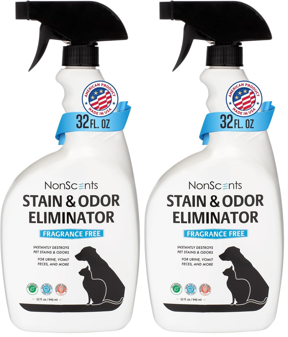 NonScents stain and odor eliminator spray 32oz bottle ready for pet odor control