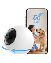 Noorio T110 camera front view for clear indoor surveillance and pet monitoring.