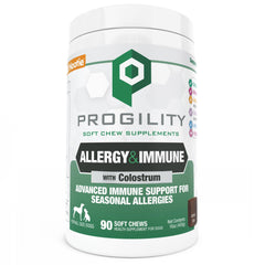 Nootie Progility container with soft chews designed for daily allergy support.