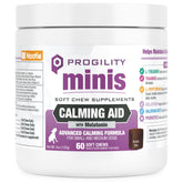 Nootie Progility Mini chews bottle close-up for calming support on the go