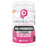 Nootie Progility soft chews bottle front offering digestive support for dogs