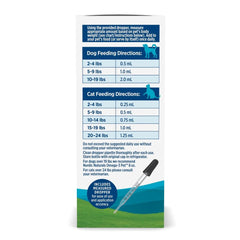 Omega-3 Pet con 294 mg por mililitro, dosis para mascotas pequeñas