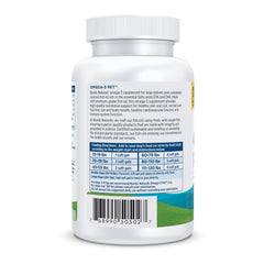 Nordic Naturals Omega-3 Pet label closeup emphasizes purity and triglyceride form