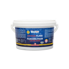NorthFin Cichlid Flake Formula 350g container supports vibrant color in aquarium fish