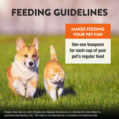 Perros y gatos disfrutan del aderezo para comidas más atractivas.