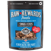 Northwest Naturals Raw Rewards chicken heart treats bag ideal for convenient feeding