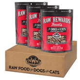 Northwest Naturals Raw Rewards beef liver treats packfront—bite-sized, human-grade dog and cat snack