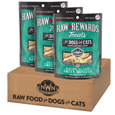 Northwest Naturals Raw Rewards front packaging shows freeze-dried mussel treats for pets.