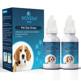 NOVEHA Pet Drops bottle front showing daily eye hydration support.