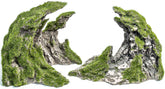 Novelsite rock ornament closeup highlights durable, fish-safe texture for natural underwater aesthetics.