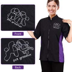 Noverlife anti-static soft lightweight fabric resists fur cling during grooming