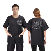 Noverlife grooming smock with pockets keeps tools within reach during pet grooming