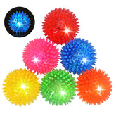 Novkin LED dog ball 6-pack front view shows bright glow for engaging fetch.