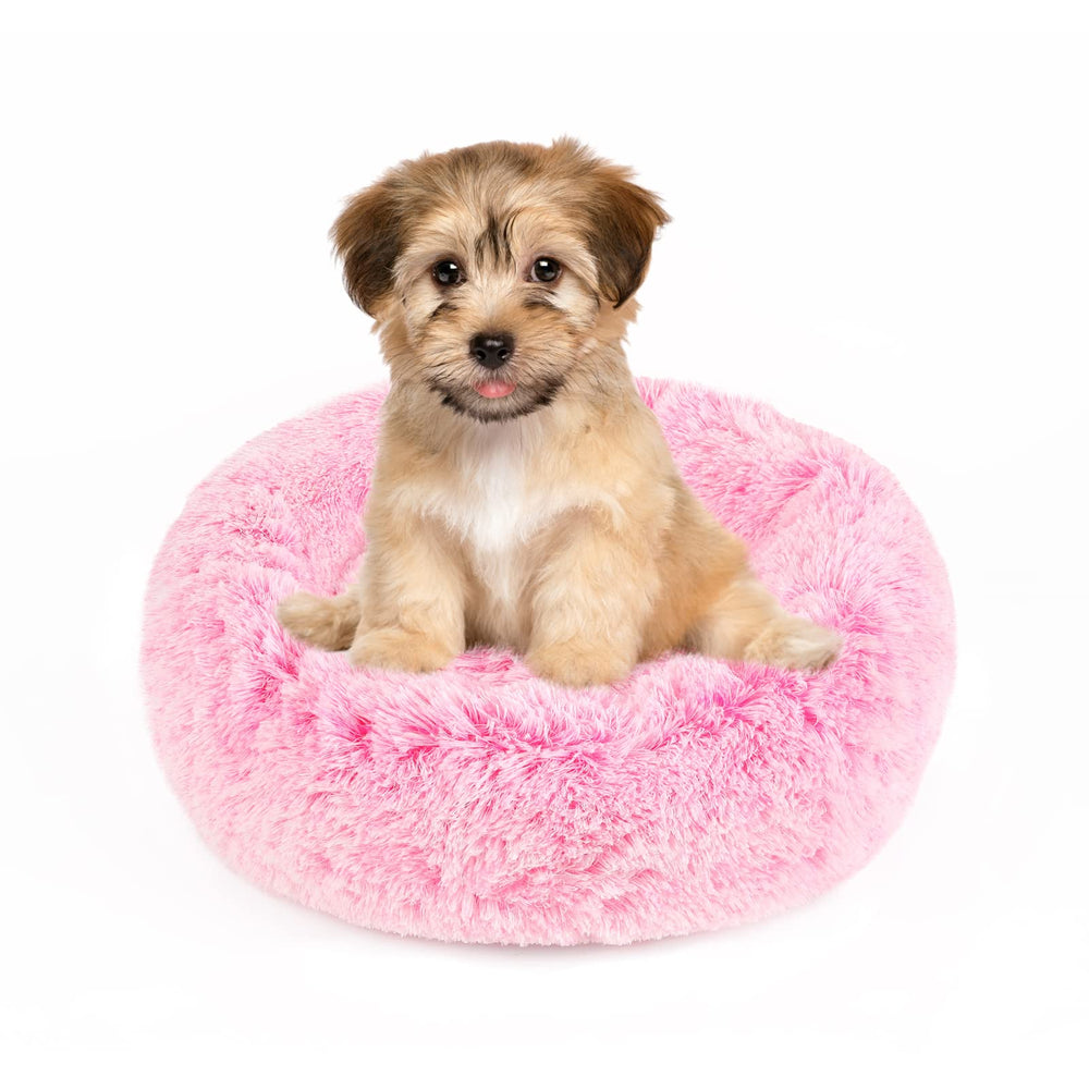 NOYAL cama en forma de dona para perro pequeño, refugio cómodo para dormir tranquilo.